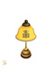 -Lampshade-Table Lamp-Night Light-Arma Pattern(3)-Corded-Decorative-Handmade-With Transparent Porcelain Hat - 2