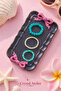 3-Piece Turquoise Pearl Beaded Elastic Women's Ring Set with Flexible Fishing Line String Minimal Summer Ring
