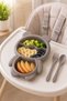 Baby Food Plate, Divided Feeding Plate, Includes Fork and Spoon, Bpa-Free, Supplementary Food Blw - 3