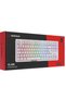 Rampage CLAW White RED SWITCH لوحة مفاتيح الألعاب الميكانيكية Rainbow TKL