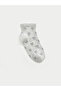 Alita City Lcw Kids Pink Patterned Girls' Booties Socks with a Difference - 4