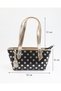 Women's Polka Dot Detailed Adjustable Strap Shoulder & Crossbody Bag - 5
