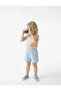 Cotton Textured Shorts with Elastic Waist - 3