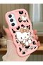 Samsung Galaxy A34 5g Compatible Case Camera Protector Pink Silicone Couple Phone Case Kitty Pattern