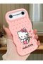 Tecno Pova Slim Compatible Case Camera Protector Pink Silicone Couple Phone Case Kitty Pattern