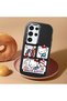 Samsung Galaxy S23 Ultra Compatible Case with Camera Protector Black Silicone Couple Phone Case with Kitty Pattern - 2