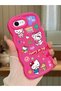 iPhone 6 Plus Compatible Case Camera Protector Red Silicone Couple Phone Case Kitty Pattern