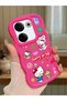 Tecno Camon 20 Pro 4g Compatible Case Camera Protector Red Silicone Couple Phone Case Kitty Pattern