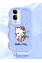 Vivo Y29S Compatible Case Camera Protector Blue Silicone Couple Phone Case Kitty Pattern - 2