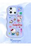 Redmi 11A Compatible Case Camera Protector Blue Silicone Couple Phone Case Kitty Pattern - 2