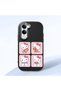 Vivo Y04 Compatible Case Camera Protector Black Silicone Couple Phone Case Kitty Patterned