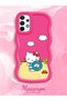 Samsung Galaxy A73 Compatible Case Camera Protector Red Silicone Couple Phone Case Kitty Pattern - 2