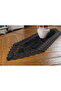 Black Velvet Lace Detailed Runner Tablecloth Stylish Decorative Living Room and Dining Table Cover - 4