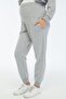 Pregnant Women's Cotton Hooded Maternity Tracksuit Set Gray Melange-26202 - 6