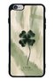 iPhone 6 Plus Glossy Phone Case with Lucky Sage Clover Design