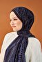 Riva Shawl Tencel Boston Fern Blue Black - 3