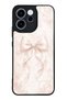 Oppo Reno 15F Glossy Phone Case with Blush Pearl Bow Design