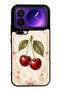 Xiaomi 17 Pro Glossy Phone Case with Vintage Cherry Blossom Design
