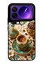 Xiaomi 17 Pro Max Glossy Phone Case with Turquoise Ottoman Coffee Design