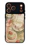 iPhone 17 Pro Max Glossy Phone Case with Sage Strawberry Matcha Design