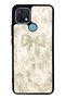 Oppo A15 Ivory Pearl Bow Design Glossy Phone Case