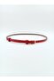 Elegantly Designed Thin 1 cm Women's Belt with Minimal Buckle, Compatible with Trousers, Jackets, Dresses, and Shirts - 5