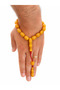 11X14.5 mm Chubby Beyzi Cut German Faturan Amber Prayer Beads – Ottoman Dough, Velvet Finished, Collectible Masterpiece - 7