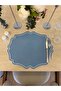Viena Blue Color Leather American Service Set