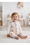 Fiber-Free Footed 1.0 Tog Cotton Double Layer Fabric Girls' and Boys' Sleeping Bag/Rainbow Beige - 2