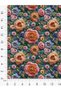 100% Cotton Satin Fabric Digital Printed Floral Pattern 100X155 cm for Patchwork Sewing and Hobbies - 4