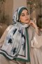 Sapphire Flower Pattern Shawl Series Green - 2