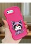 iPhone 7 Plus Compatible Case with Camera Protector Red Silicone Couple Phone Case Kuromi Pattern