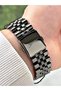 Functional Black-Green Color Steel Band Steel Case Men's Wristwatch 2204Mr - 4
