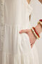 Layered Gilet Dress White - 2