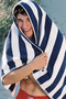 3-Pack 100% Cotton Large Size Soft Quick-Drying Striped Beach Bath Towel Unisex 75X150 - 5