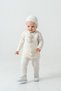 Girl Boy Baby Knitwear Cardigan Beanie Pants Set 22105
