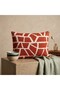 Sebce Modern Geometric Patterned Premium Boucle Filled Throw Pillow - 5