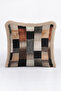 Geometric Patchwork Fringed Pillowcase-Abstract Ethnic Bohemian Coffee Gray Mink Tassel Throw Pillow Cover - 3