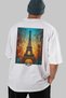 Paris France 5 White Oversize Country City Back Printed Unisex T-Shirt 100% Cotton Premium - 6