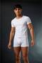 3-Pack Men's Boxers 100% Cotton Combed Cotton White Basic Boxer Comfortable Fit - 2
