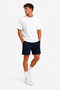 Men's Navy Blue Summer Sports Shorts with Cotton Pockets and Elastic, Casual Comfortable Fit - 2