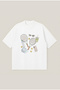 Padel Life Printed Oversize Boxy Cut Unisex 100% Cotton Tshirt |   Streetwear