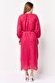 Women 2 Pieces Eyelet Midi Dress, Maroon - 2
