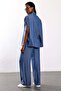 Blue Tensel Shirt Pants Set 05321 - 6