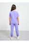 Girls Cotton Round Neck T-Shirt And Joggers Set - 5