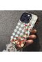 Samsung Galaxy A26 Compatible Silicone Edge Hard Back Case Couple Phone Case with Floral Pattern - 4