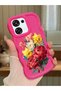 Oppo F31 5g Compatible Case Camera Protector Red Silicone Couple Phone Case Floral Pattern