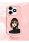 Tecno Spark Go 2024 Compatible Case Camera Protector Pink Silicone Couple Phone Case Girl Pattern - 2