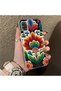 Samsung Galaxy A31 Compatible Silicone Edge Hard Back Case Couple Phone Case with Floral Pattern - 3