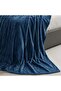 Purecomfort Solid Flannel Blanket 220x240cm - Blue - 2